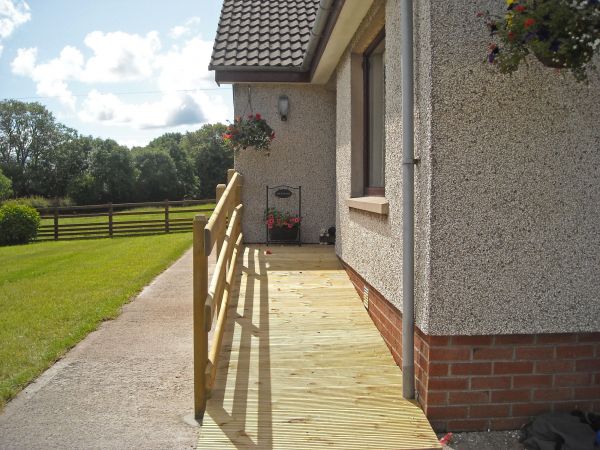 Hardwood Ramp Installation in West Chester