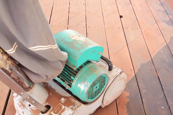 Cedar Deck Sanding in West Chester